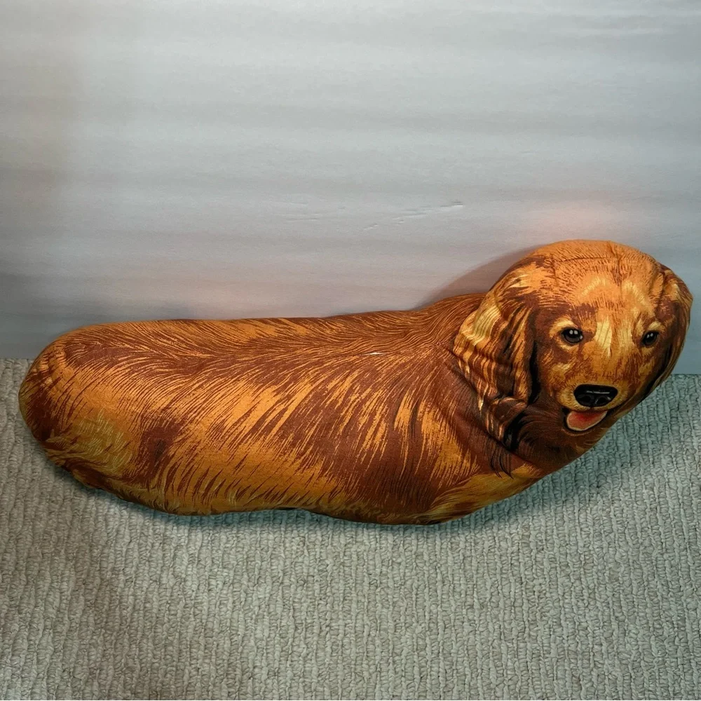 Long Hair Dachshund Pillow by Patty Reed Designs Collection